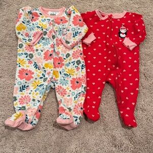 Baby Girl Koala Kids Child of Mine Carters  One Piece  Sleepers  size 0-3 month